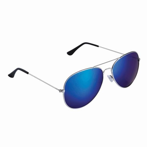 Pilotenzonnebril in hoesje blauw