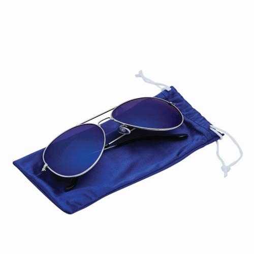 Pilotenzonnebril in hoesje blauw