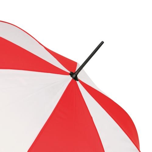 Automatische paraplu Disco rood/wit