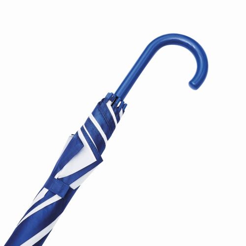 Automatische paraplu Disco blauw/wit