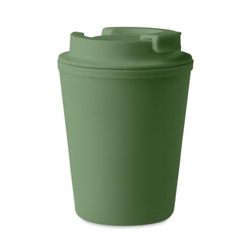 Gerecyclede PP-beker 300 ml Tridus donker marinegroen