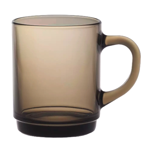 Theeglas Versaille 250 ml sepia bruin