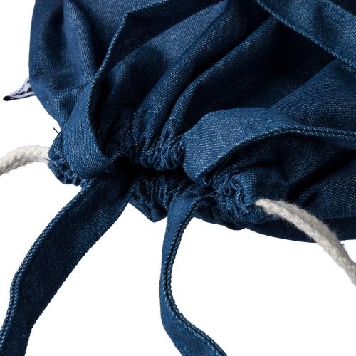 Gerecycled denim rugtas Dex blauw