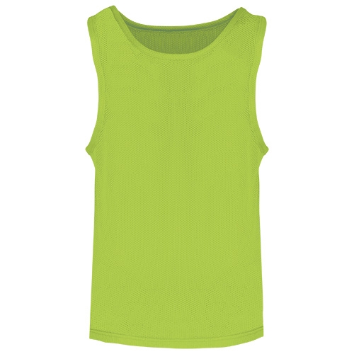 Licht mesh multisport-hesje kids fluor groen,10-14