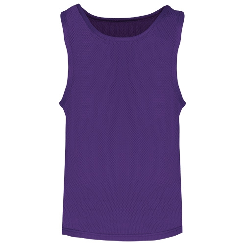 Licht mesh multisport-hesje kids paars,10-14
