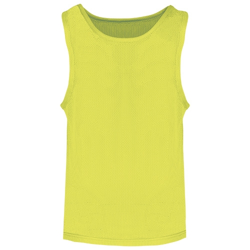 Licht mesh multisport-hesje kids fluorgeel,10-14