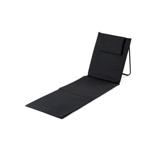 Strandmat met rugleuning InSideOut zwart