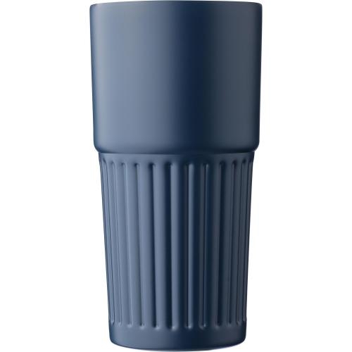 Dubbelwandige RVS drinkbeker 500 ml Kael blauw