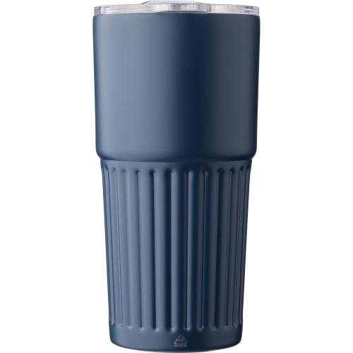 Dubbelwandige RVS drinkbeker 500 ml Kael blauw