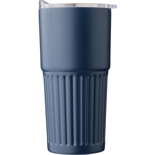 Dubbelwandige RVS drinkbeker 500 ml Kael blauw