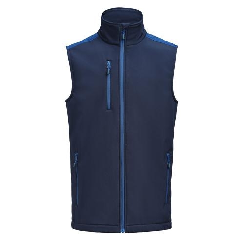 Prime Softshell bodywarmer heren marineblauw/kobalt,2xl