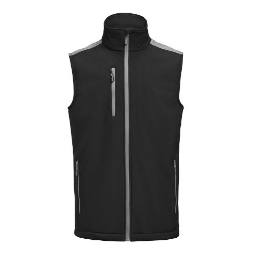 Prime Softshell bodywarmer heren zwart/staalgrijs,2xl