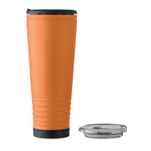 Dubbelwandige juichbeker 700 ml oranje