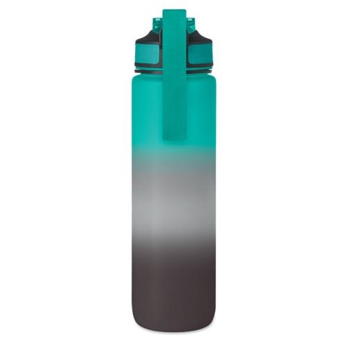 Sportwaterfles RPET 1L Activate zwart/blauw