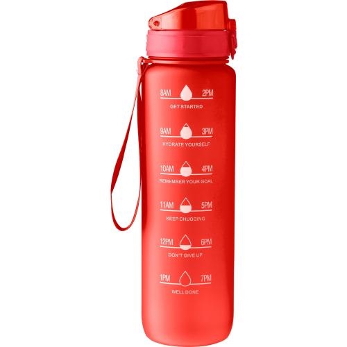 rPET drinkfles Brinley 1L rood