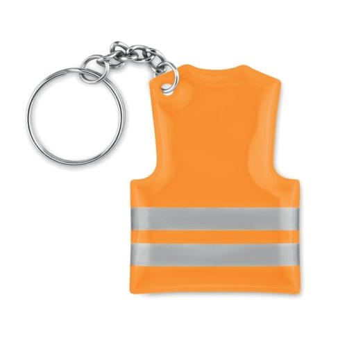 Sleutelhanger veiligheidsvest Visible ring neon oranje