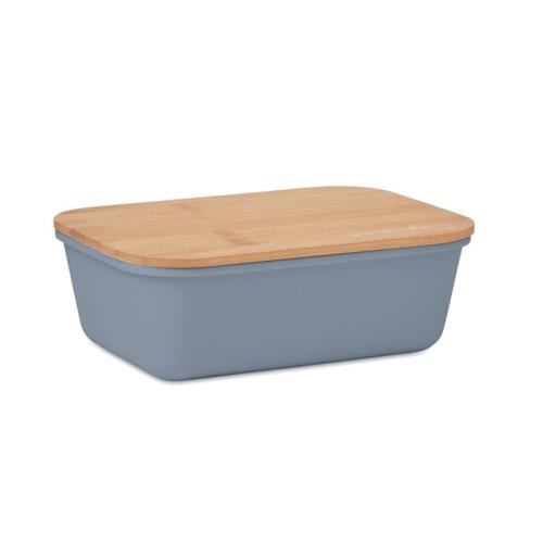Lunchbox bamboe deksel Thursday petrol