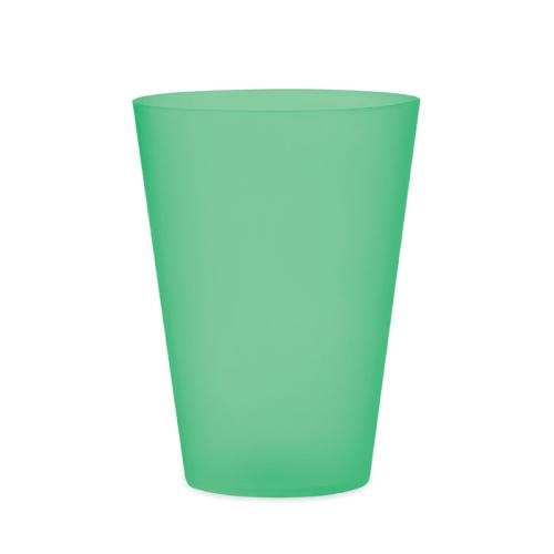 Matte PP beker 300ml Festa large transparant groen
