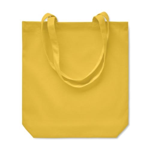 Gekleurde canvas boodschappentas Rassa geel