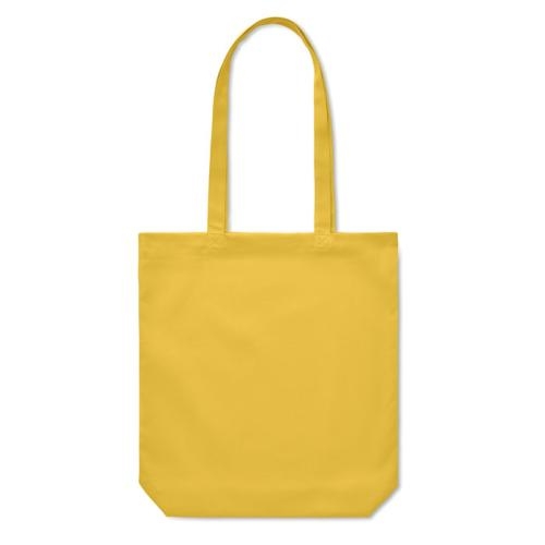 Gekleurde canvas boodschappentas Rassa geel
