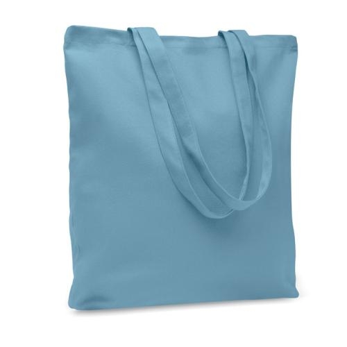 Gekleurde canvas boodschappentas Rassa petrol
