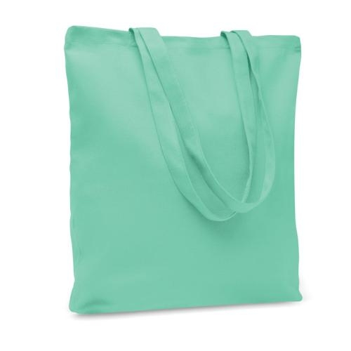 Gekleurde canvas boodschappentas Rassa mint green