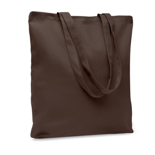 Gekleurde canvas boodschappentas Rassa chocolate