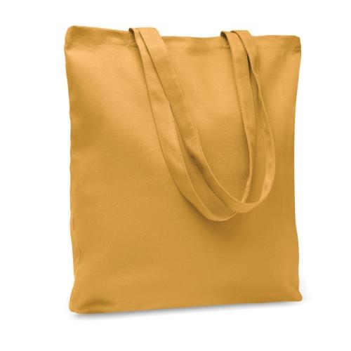 Gekleurde canvas boodschappentas Rassa oker