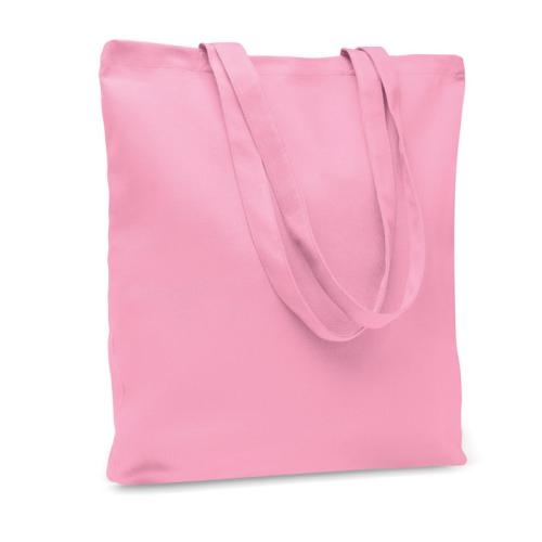 Gekleurde canvas boodschappentas Rassa baby pink