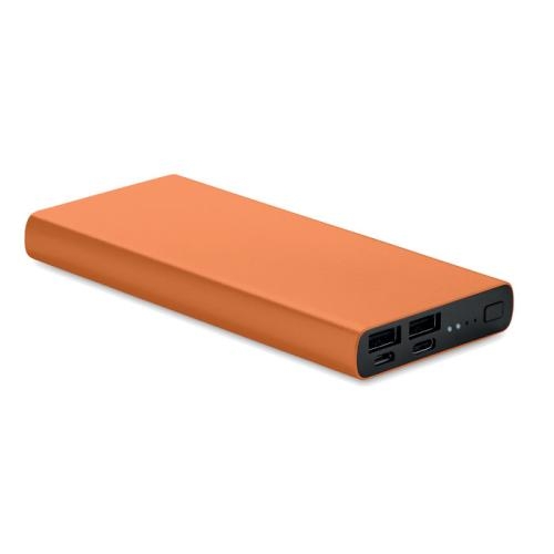 10000 mAh powerbank Powerflat oranje