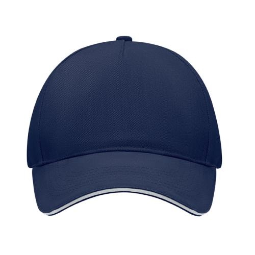 Katoenen baseball pet Singa blauw/wit