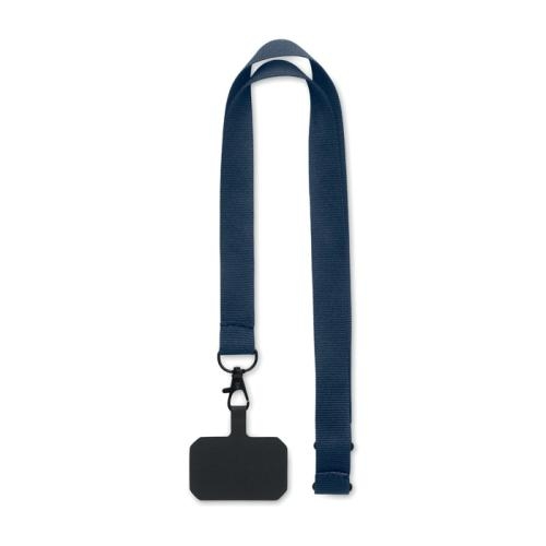 Lanyard met telefoonhouder Ameste blauw