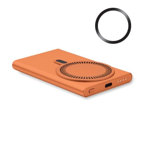 Draadloze oplader powerbank Pawtt oranje