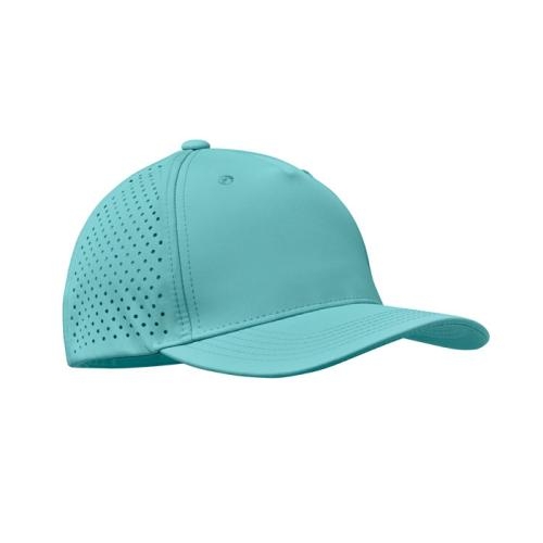 Polyester baseballpet 200 grams Capo turquoise