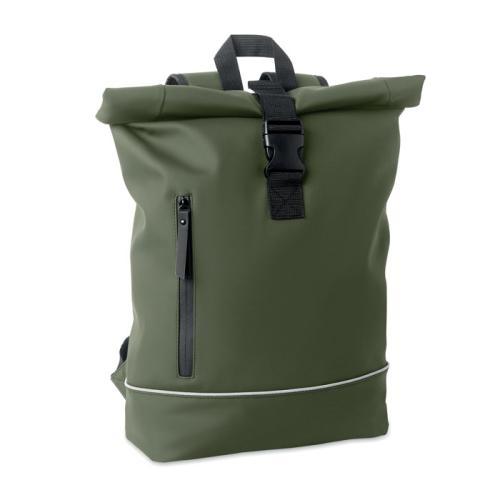 15 inch laptoprugzak rolltop donker marinegroen