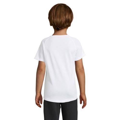 Kinder sport T-shirt 140 grams wit,2xl