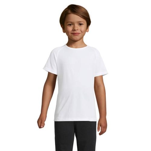 Kinder sport T-shirt 140 grams wit,2xl