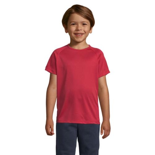 Kinder sport T-shirt 140 grams rood,2xl