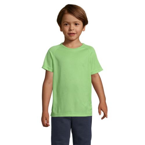 Kinder sport T-shirt 140 grams appelgroen,2xl