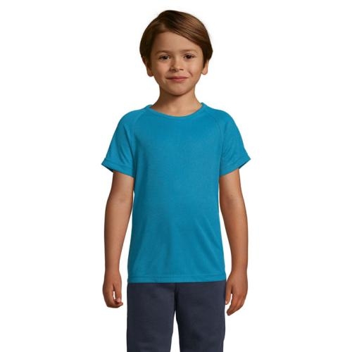 Kinder sport T-shirt 140 grams aqua,2xl
