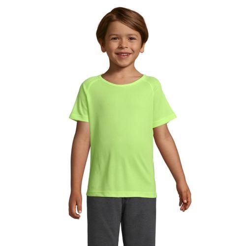 Kinder sport T-shirt 140 grams neon yellow,2xl