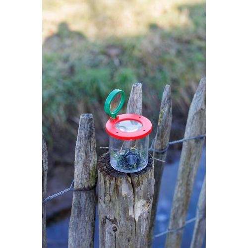 Insectenpotje met vergrootglas lichtgroen