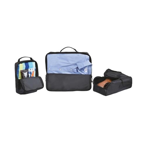 3-delige packing cubes Renew AWARE™ zwart