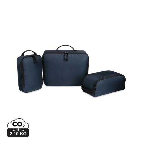 3-delige packing cubes Renew AWARE™ donkerblauw