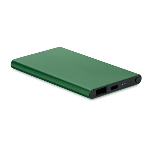 4000 mAh powerbank Type C Powerflat c donker marinegroen