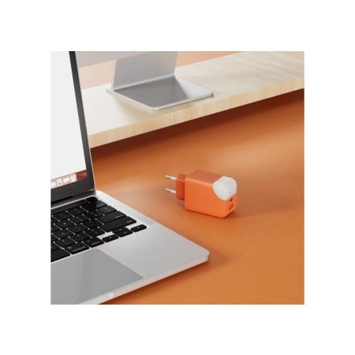 USB-A en USB-C lader 65W Xoopar Ice-G oranje