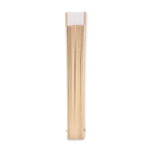 Houten handwaaier Woodfan wit