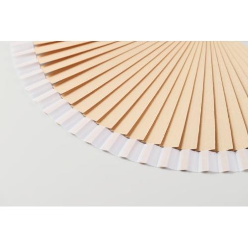 Houten handwaaier Woodfan wit