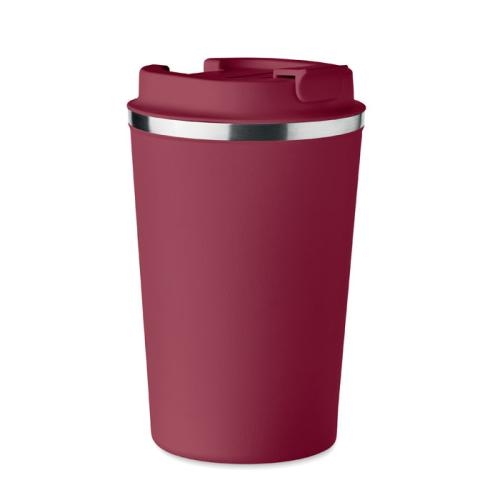 Dubbelwandige rvs drinkbeker Brace bordeaux