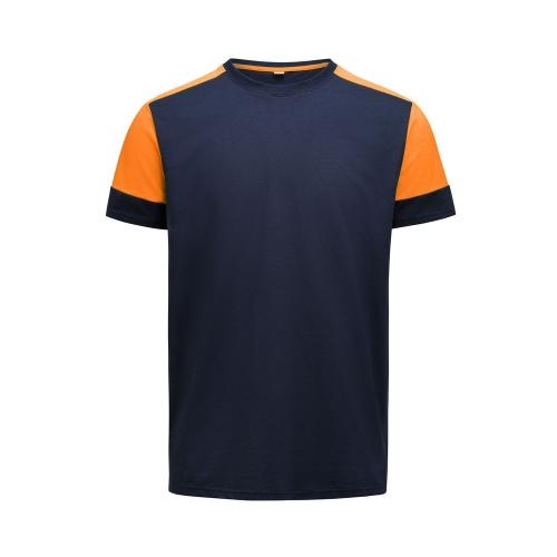 Prime T-shirt heren marine/neon oranje,2xl